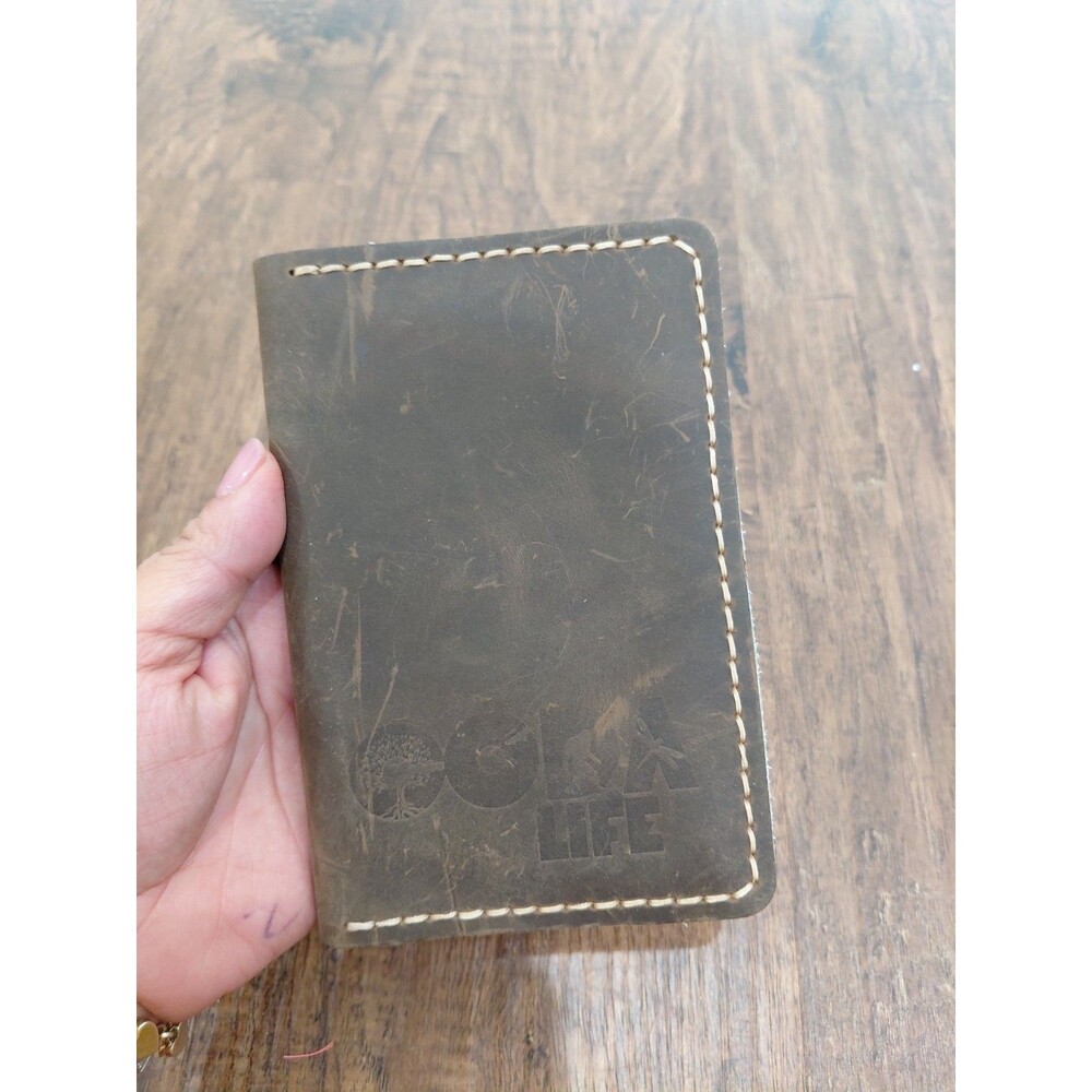 Coda Life Leather Goods Modern Passport Holder  Brown